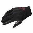 コミネ(KOMINE) バイク用 グローブ プロテクトメッシュグローブ-ブレイブ Black/Delta Red S GK-183 1049 春夏秋向け メッシュ素材