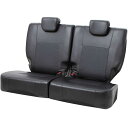 ボンフォーム(BONFORM) シートカバー レザーマッチ 軽自動車 軽・後席5:5分割用 抗菌防臭 枕カバー2個付 伸縮レザー生地 4041-27BK