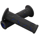 デイトナ(Daytona) PROGRIP(プログリップ) バイク用 グリップ ハンドル径φ22.2用 122mm 耐振ゲル エンド貫通 717タイプ ブルー ...