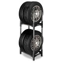アイリスオーヤマ タイヤラック 軽自動車 幅45×奥行30×高さ108 耐荷重 120kg KTL-450 ブラック