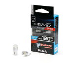 PIAA ポジション用バルブ ルーム/ライセンス LED 6600K 全方向拡散光学レンズ 2 チップ 12V 1.3W 120lm T10 車検対応 2個入 LEP136