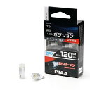 PIAA ポジション用バルブ ルーム/ドアランプ LED 6000K 全方向拡散光学レンズ 2 チップ 12V 1.3W 120lm T10 車検対応 2個入 LEP137