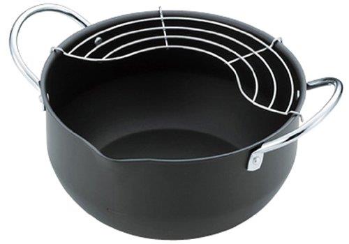 サミット工業 鉄なべ流 たっぷり深型揚げ鍋 22cm