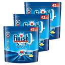 Finish 【まとめ買い】フィニッシュ 食洗機 洗剤 オールインワン プレミアム パワーボールキューブ 42個入 ×3袋