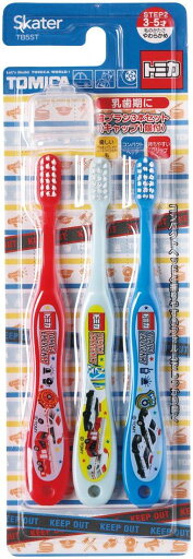 スケーター(Skater) 歯ブラシ 園児用 3-5才 14cm やわらかめ 3本入 トミカ 23 TB5ST-A スケーター(Skater) 歯ブラシ 園児用 3-5才 14cm やわらかめ 3本入 トミカ 23 TB5ST-A