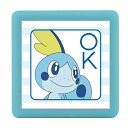 こどものかお スタンプ ポケットモンスターミニポンスタンプ メッソン/OK/インクカラー:あお 2882-056