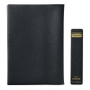 コンサイス ブックカバー 皮革調 No.11 A5 上製本 黒324119
