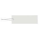 シモジマ ヘイコー 提札 ミニパック 糸付 No.610 100枚入 007158338, 白 12×37mm