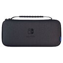 【任天堂ライセンス商品】スリムハードポーチ プラス for Nintendo Switch ブラック【Nintendo Switch 有機ELモデル対応】