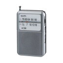 エルパ (ELPA) AM/FM 電池長持ちラジオ (アナログ + 長持ち) ラジオ/防災 (ER-P80F シルバー)