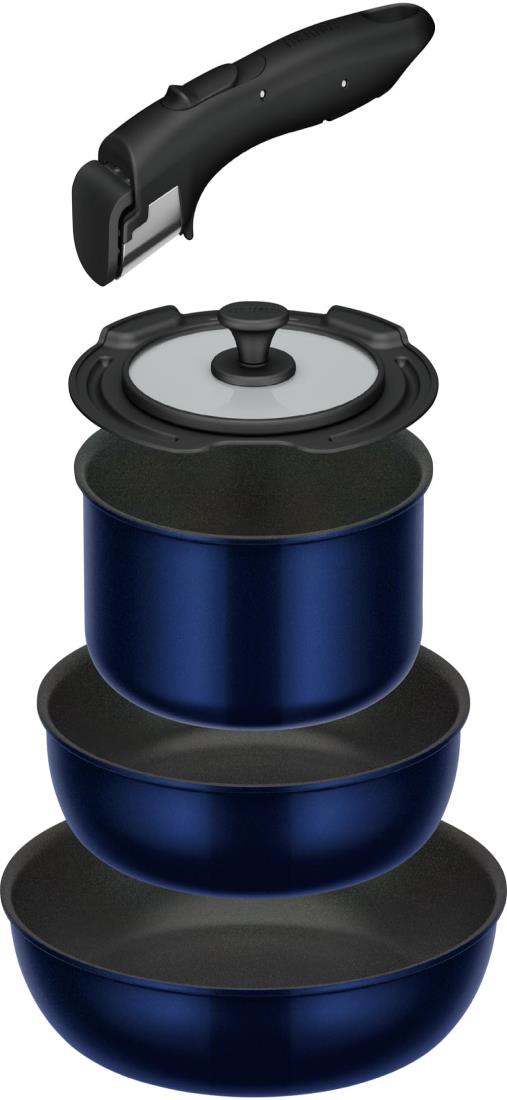 サーモス デュラブルシリーズ 取っ手のとれるフライパン5点セットEA ガス火対応 ディープブルー フライパン・鍋は食洗機対応 KSE-5A DPBL