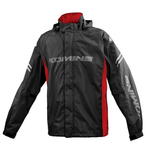 KOMINE バイク用レインジャケット 03-5393 メンズ KOMINE Black Red L KOMINE バイク用レインジャケット 03-5393 メンズ KOMINE Black Red L