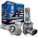 IPF ヘッドライト フォグランプ LED 車用 HIR2 4000lm 6500K ホワイト 12V用 2本入 車検対応 ドライバーユニット一体型 冷却ファン内蔵 ハロゲンサイズ型 取付簡単 Eシリーズ E1R1HFBW