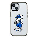 CASETiFY コンパクト i Phone 15 ケース MIL規格準拠 (2x MIL-STD-810G) / 1.2mからの落下テストをクリア - Skater JOHN (Overalls) - クリア ブラック