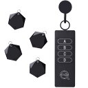 【ISTATSO】キーファインダー 探し物発見器 忘れ物・落し物探知機 探し物キーホルダー key finder 軽量 薄型 耐衝撃 お年寄り·隠す習性の方·物忘れ易い方向け 簡単で使いやすい 鍵/スマホ/カバン/財布/高齢者用ステッキに掛ける 忘れ物防止タグ 日本語説明書付き (4個セッ
