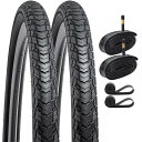 2本セット,700 35C タイヤ, 700x35C(35-622)自転車タイヤ + 700x35/43C自転車チューブ 米式バルブ48mm+ リムテープ+タイヤレバ,Y-047