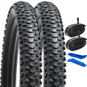 2本セット,20 2.125 タイヤ,自転車 タイヤ 20x2.125 57-406 + 20x1.75/2.125 チューブ 米式バルブ32mm +タイヤレバ,適用 20インチ 2.125 子供用自転車、電動自転車,Y-1131