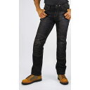 コミネ(KOMINE) バイク用 パンツ ジーンズ ブラック 2XL WJ-732R 春夏秋向け プロテクター CE規格レベル2 ストレッチ素材