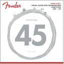 Fender エレキベース弦 7250 Bass Strings, Nickel Plated Steel, Long Scale, 7250-5M .045-.125