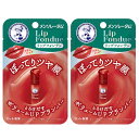 メンソレータムリップ リップフォンデュ プラムレッド×2 個 (フジョンフロ ーラルの香り)