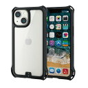 エレコム i Phone 13 mini/ハイブリッドケース/ZEROSHOCK/ブラック