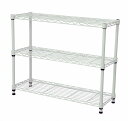 エイアイテック(AITECH)メタルラック本体 ホワイト 75x25x61.8cm 19φスチールラックセット NS-7525WH