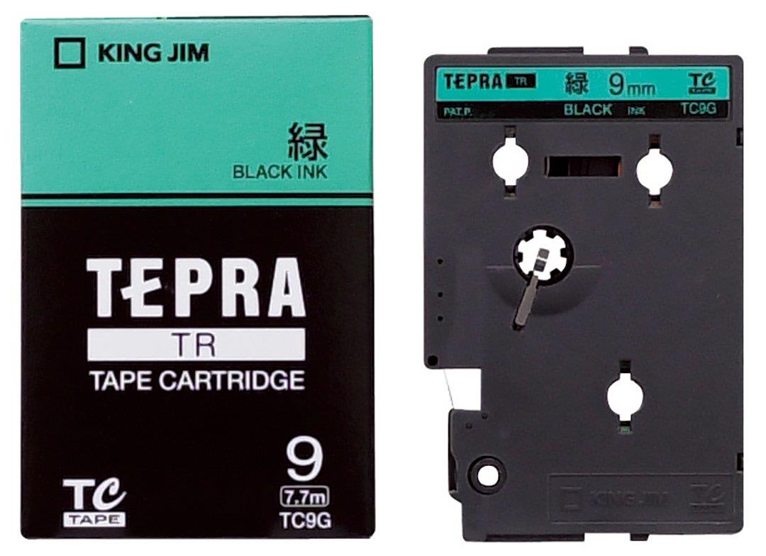 キングジム テープカート リッジ テプラTR TC9G 9mm 緑