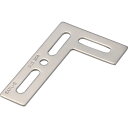TRUSCO(トラスコ) ジョイント金具24型フラット ステン寸法100X65 穴数4 TK24-FL3S