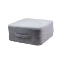 クッション 低反発 座布団クッション 40×40 極厚18cm 四角型 ホームジャンプ リネンスクエアクッション 座椅子 トレーニング