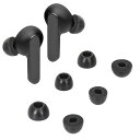 kwmobile 6x イヤーチップ JBL Live Pro 2 TWS対応 イヤーピース - 交換用 パッド S/M/Lサイズ 黒色
