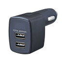 セイワ(SEIWA) 車内用品 シガーソケット充電器 パワープラグ USBポート 電圧計付き F312 12/24V車対応 出力2.4A+2.4A