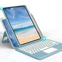 磁気吸着 iPad 第10世代 2022 10.9 インチ キーボード iPad A16 2025 11世代 11インチ キーボードケース 縦置き タッチパッド搭載 丸型キー 背面カバー 取り外し可能 Apple Pencil 収納 分離式 キーボード付き マグネット カバー (黒)