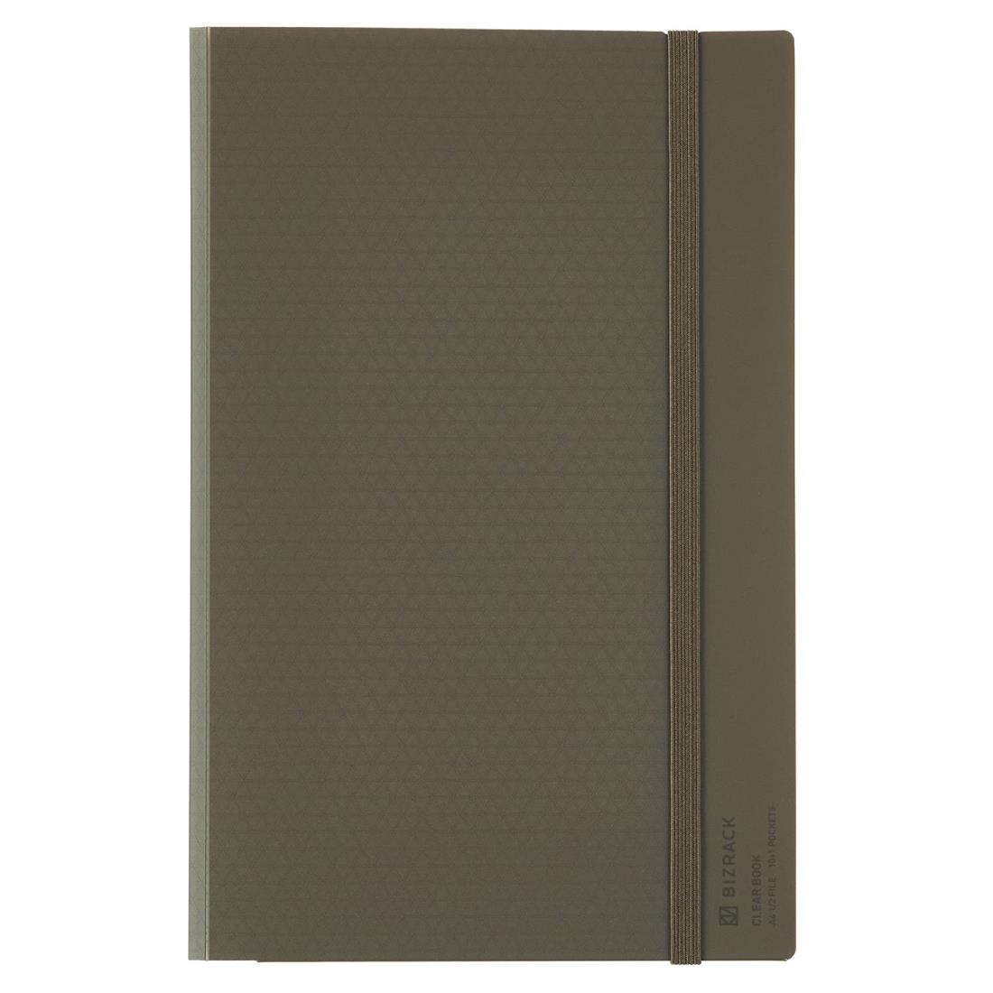 コクヨ(KOKUYO) クリヤーブック BIZRACK 固定式 A42つ折り オリーブグリーン ラ-BRFL10NDG