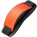 Sinjimoru スマホスタンドグリップ、薄型シリコン携帯スタンド付きスマホホルダ 落下防止 片手操作 i Phone Android 携帯電話対応 スマホ固定ストラップバンド。Sinji Grip Silicone クレメンタイン
