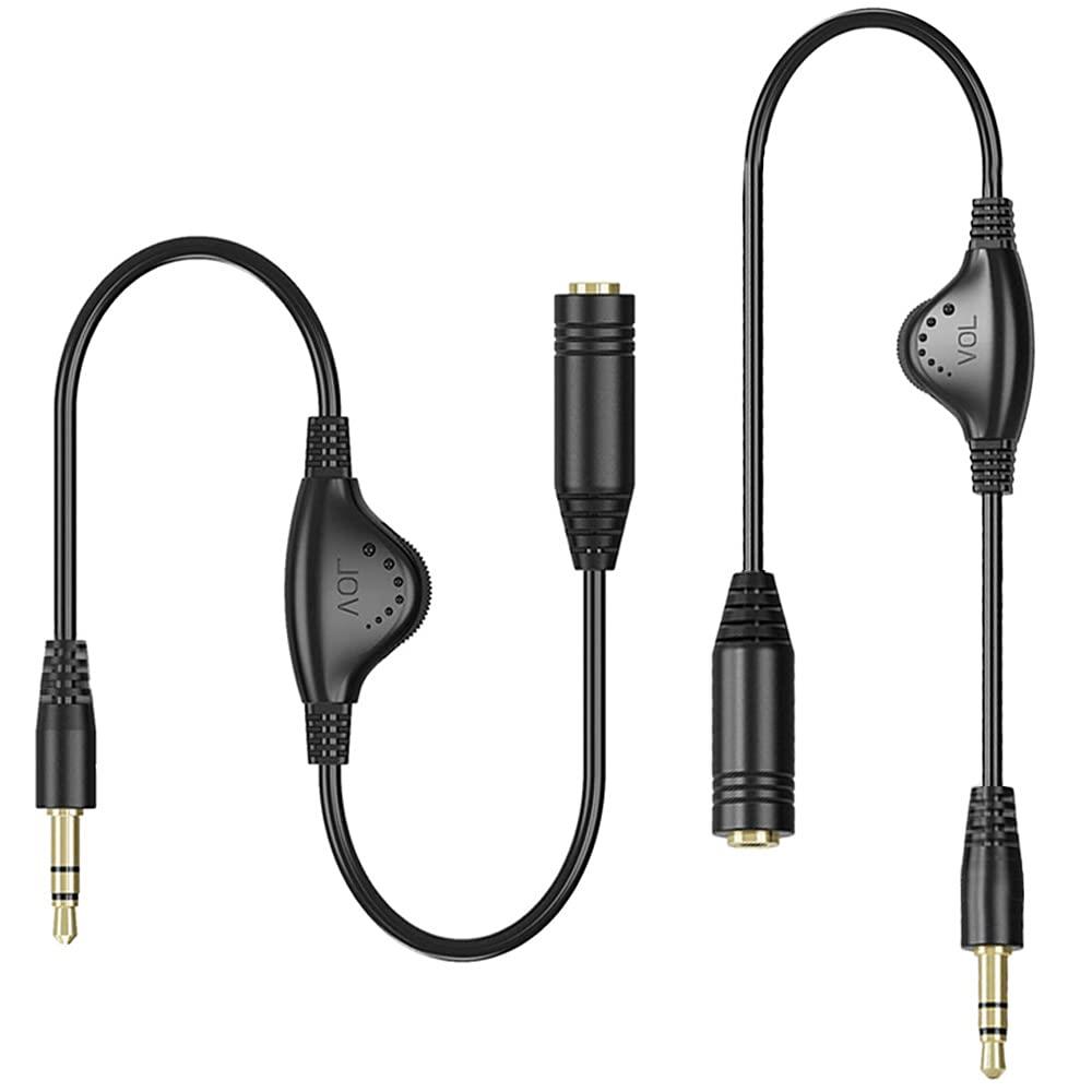 音量調節 ボリューム調節 3.5mm ヘッドホン ダイヤル付 ヘッドホン延長ケーブル 音量調節 イヤホン 延長 ボリューム ボリューム付きコード ヘッドホンコン...