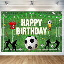 サッカー バースデー タペストリー サッカー 誕生日 飾り付け タペストリー おしゃれ 誕生日 壁掛け 写真背景 サッカー Happy Birthday パーティー フォトポスター おうちスタジオ 男の子 180x120cm