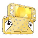 DLseego 猫 Switch Lite用 ケース クリアケース スイッチライト カバー 透明スイッチライトカバー クリア 分体式PC素材 超軽量 耐衝撃 取り外し簡単 傷つけ防止 全面保護 可愛い ホワイト猫の爪