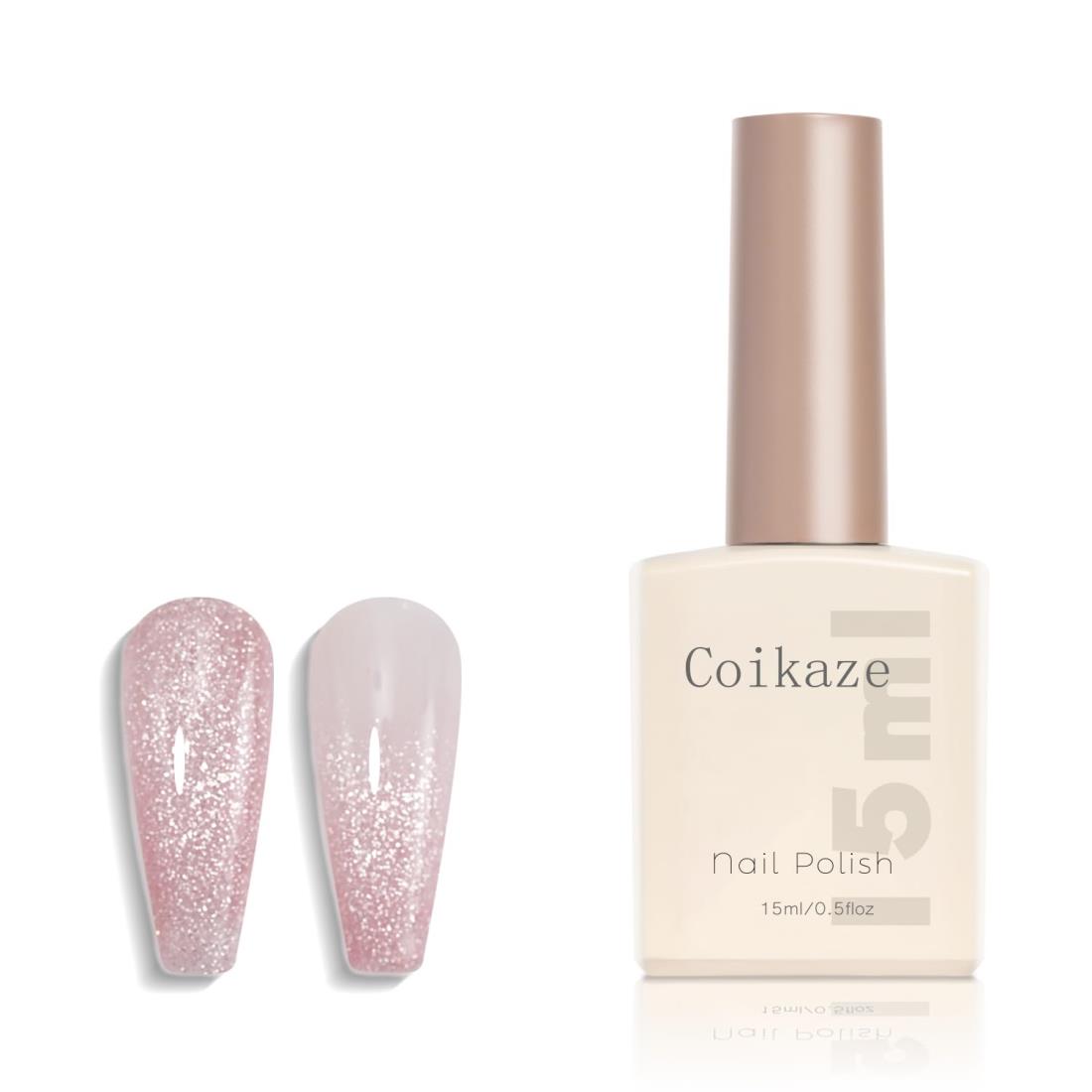 Coikaze フラッシュネイル 単色 ジェルネイル ラメ キラキラジェル ラメ入りカラージェル グリッタージ..