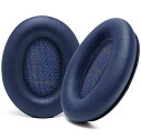 WC Wicked Cushions Bose QC35 & QC35ii (QuietComfort 35) ヘッドフォンなど用のアップグレードされた交換用イヤーパッド - より柔らかいレザー、贅沢なメモリーフォーム、追加の厚み、さらなる耐久性 |ミッドナイトブルー