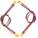 Yiqigou 2本 XT30 オスプラグコネクタは30cm 16AWGシリコンケーブルを介してXT30メスプラグコネクタに変換されまる
