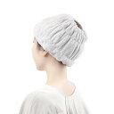 東和産業 ヘアドライタオル ヘアターバン Qsui ヘアバンド グレー 約20×17cm 34149 洗顔 吸水 速乾 幅広 お風呂上がり ふわもこ ヘアドライキャップ マイクロファイバー