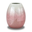 一輪挿し 花瓶 おしゃれ 陶器 九谷焼 銀彩 ピンク 小さい 花器 置物 ブランド 日本製