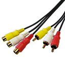 F-FACTORY AV延長ケーブル 1.0m RCA/ピンプラグ×3(オス)-RCA/ピンジャック×3(メス) VM-4027