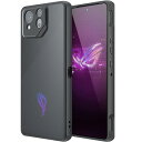 FINON ROG Phone 8 ケース ROG Phone 8 Pro ケース カバー スマホケース マット クリアケース ハイブリッド ケース 指紋認証可能モデル 耐衝撃 シンプル (マットブラック(バックパネルカラー))
