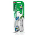 Gum 抗菌毛、柔らかい毛#153、2カウントバリューパックと一緒に旅行歯ブラシ バリューパック