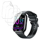 【4枚セット】For スマートウォッチ 1.85/1.9/1.91/1.92インチ 保護フィルム スマートウォッチ 1.85 / 1.91インチ 用 フィルム Kluso 固定用キット付き TPU素材 クリア 高透過率 高感度タッチ 指紋防止 撥水 1.85/1.91 inch 液晶保護フィルム