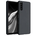 kwmobile スマホケース Sony Xperia 10 III対応 ケース - 耐衝撃 滑り止め ソフト TPU シリコン - 黒色