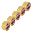 ニチバン 梱包用透明テープ カートンテープ 5巻 幅50mm×50m巻 640PF50-5P