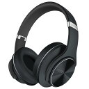 DOQAUS(ドカアス) ヘッドホン Bluetooth5.3 ワイヤレスヘッドホン 最大80時間連続再生 3EQサウンドモード オーバーイヤーヘッドホン マイク内蔵 有線対応 密閉型 メモリーフォーム 耳に優しい 携帯・パソコン・ウォークマン対応 LIFE3 (ブラック)