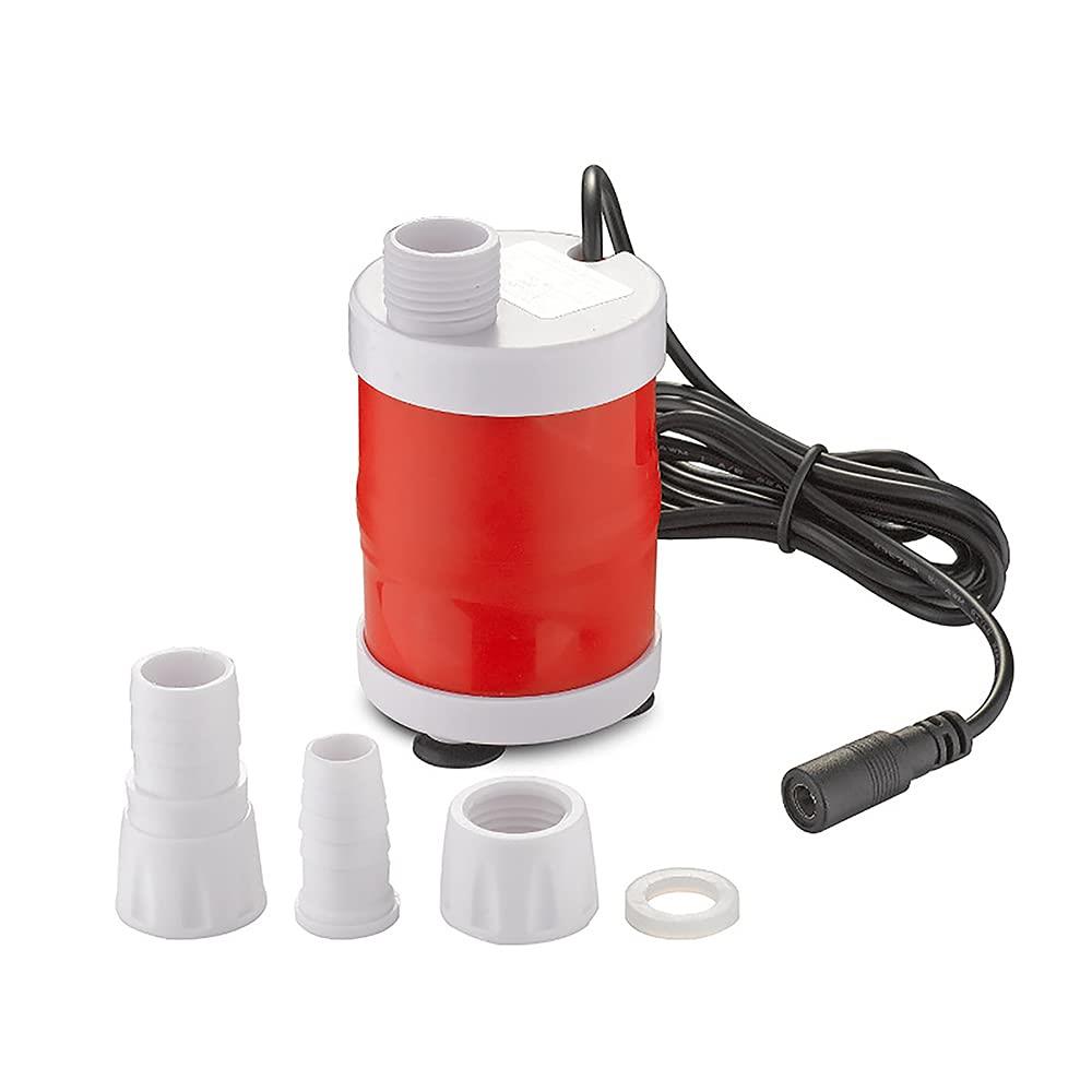 Tencen 水中ポンプ 小型 バスポンプ 排水ポンプ 12V 高揚程6M 排水量700L/H 海水対応 静音 電動 水やり..